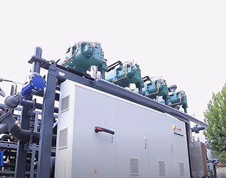Low temperature screw parallel compressor unit